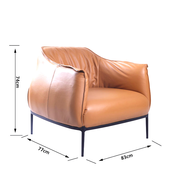 现代沙发椅（Archibald Armchair）尺寸图