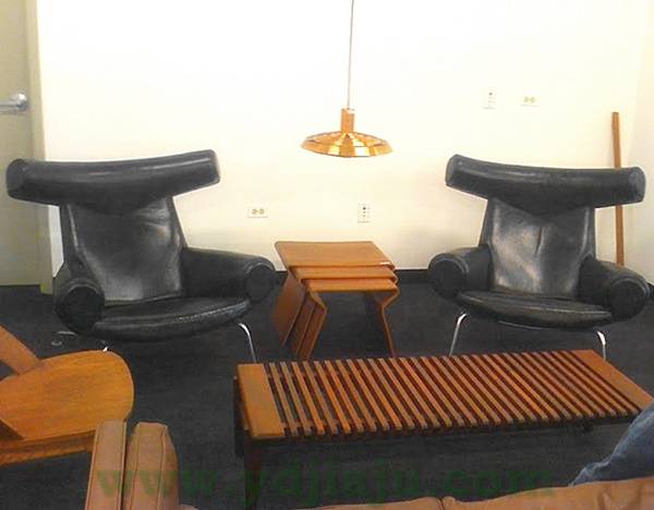 [真皮休闲椅]OX Lounge Chair with Ottoman(公牛椅)