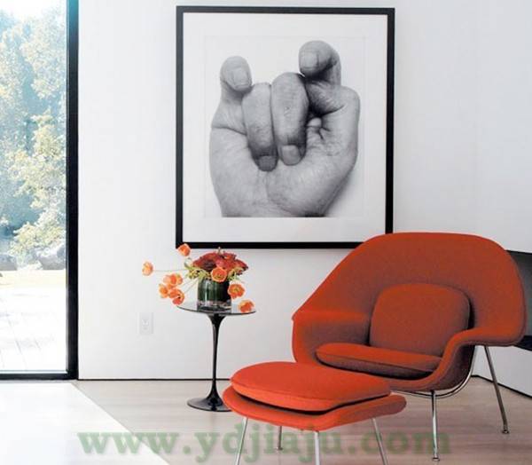 【Eero Saarinen 设计大师家具】子宫椅子 Womb Chair