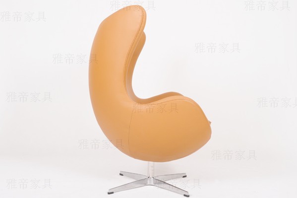 意大利皮蛋椅（Egg Chair In Black Italian Leather）