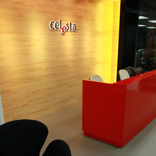 celesta公司的接待室和餐厅搭配